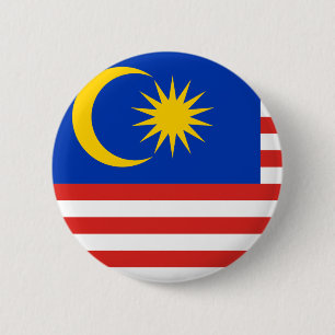 Malaysische Flagge Button