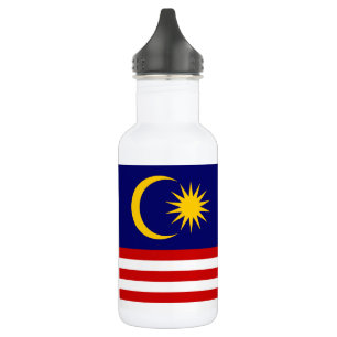 Malaysische Flagge Edelstahlflasche