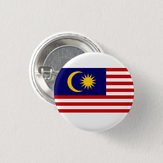 Malaysische Flagge, Flagge Button (Vorne & Hinten)