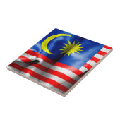 Malaysische Flagge Fliese (Seite)