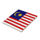 Malaysische Flagge Fliese (Seite)