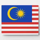 malaysische Flagge Fotoplatte (Vorderseite)