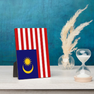 Malaysische Flagge Fotoplatte