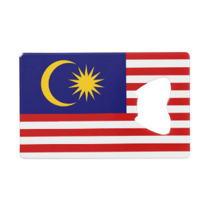 Malaysische Flagge Geldbeutel Flaschenöffner