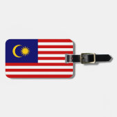 Malaysische Flagge Gepäckanhänger (Vorderseite horizontal)