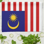 Malaysische Flagge Geschirrtuch (Gefaltet)
