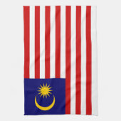 Malaysische Flagge Geschirrtuch (Vertikal)