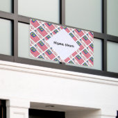 Malaysische Flagge geteert Schwarze Personalisieru Banner (Äußeres Gebäude)