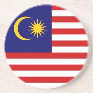 Malaysische Flagge Getränkeuntersetzer