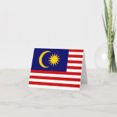 Malaysische Flagge Karte (Vorderseite)