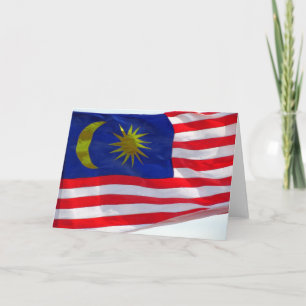 malaysische Flagge Karte