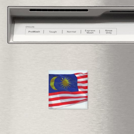 malaysische Flagge Magnet (In Situ (Geschirrspüler))