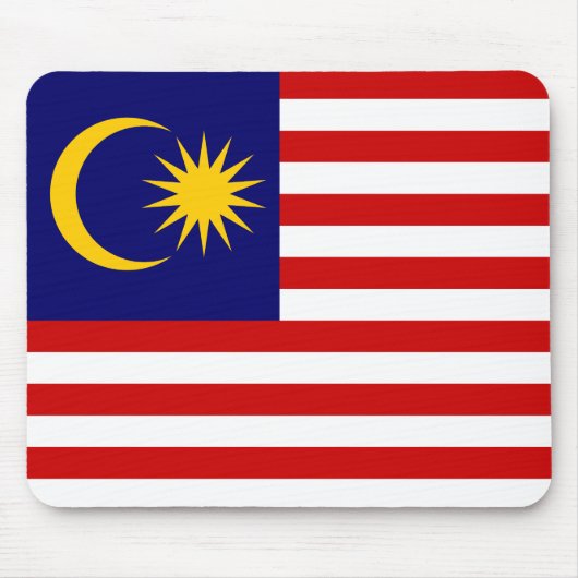 Malaysische Flagge Mousepad (Vorne)
