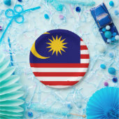 Malaysische Flagge Pappteller (Party)
