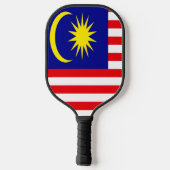 malaysische Flagge Pickleball Schläger (Rückseite)