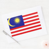 malaysische Flagge Rechteckiger Aufkleber (Umschlag)