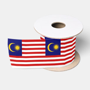 Malaysische Flagge Satinband