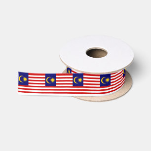 Malaysische Flagge Satinband