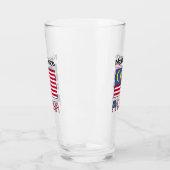 Malaysische Flagge Schwarze Personalisierung Glas (Links)