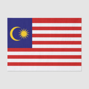 Malaysische Flagge Seidenpapier