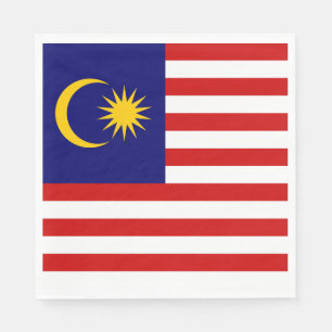 Malaysische Flagge Serviette