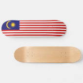 Malaysische Flagge Skateboard (Horizontal)