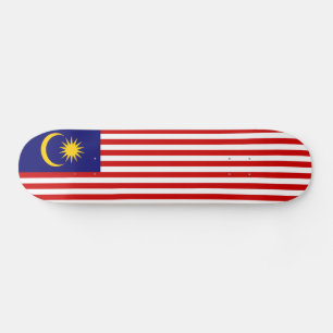 Malaysische Flagge Skateboard