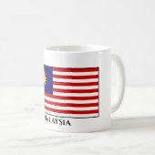 Malaysische Flagge - Tasse des Kaffees (VorderseiteRechts)