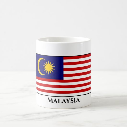 Malaysische Flagge - Tasse des Kaffees (Mittel)