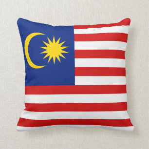 Malaysische Flagge x Flaggenkissen Kissen