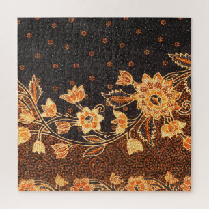 Malaysische indonesische Batik-Kunst-Schönheit Puzzle