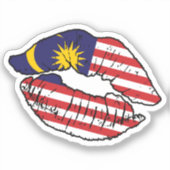 Malaysische Lipstick-Liebe Aufkleber (Vorderseite)