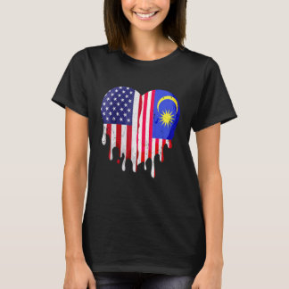 Malaysischer Amerikanischer Patriot Grown Country T-Shirt