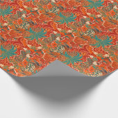 Malaysischer Batik: Schönes Kunstmuster. Geschenkpapier (Ecke)