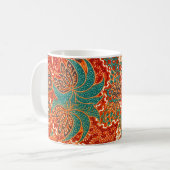 Malaysischer Batik: Schönes Kunstmuster. Kaffeetasse (Vorderseite Links)