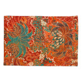 Malaysischer Batik: Schönes Kunstmuster. Kissenbezug (Rückseite)