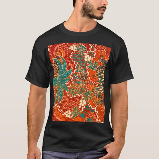 Malaysischer Batik: Schönes Kunstmuster. T-Shirt (Vorderseite)