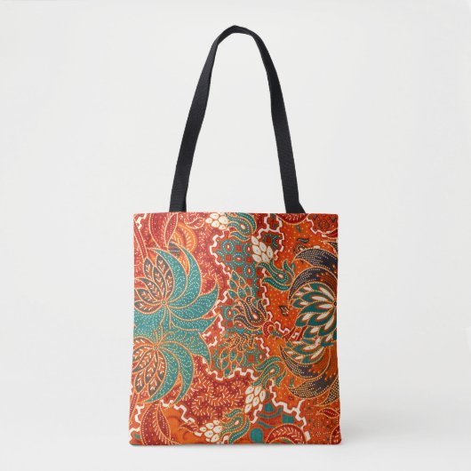 Malaysischer Batik: Schönes Kunstmuster. Tasche (Vorderseite)