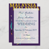 Malaysischer Drache Vintages Reiseplakat Einladung (Vorne/Hinten)