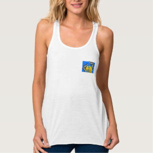 Malaysischer Kappenschmetterling auf Canna King Tank Top