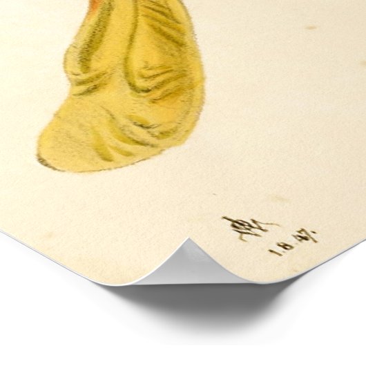 Malaysischer Moon Moth & China Pink Poster (Ecke)