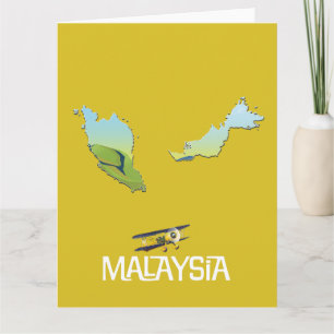 Malaysischer Reiseplan Karte