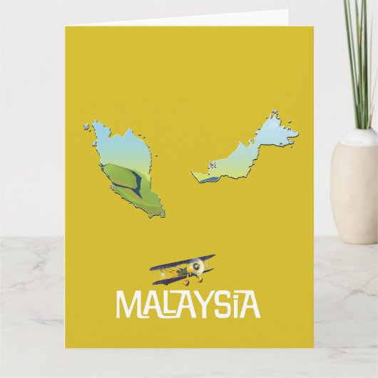 Malaysischer Reiseplan Karte (Vorderseite)