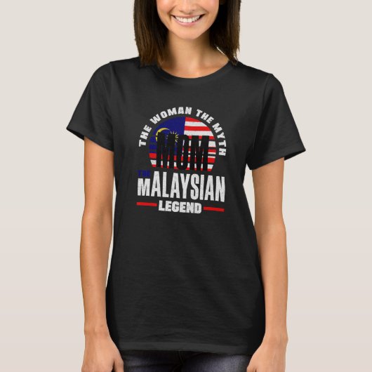 Malaysischer Tag der Flaggenmütter T-Shirt (Vorderseite)