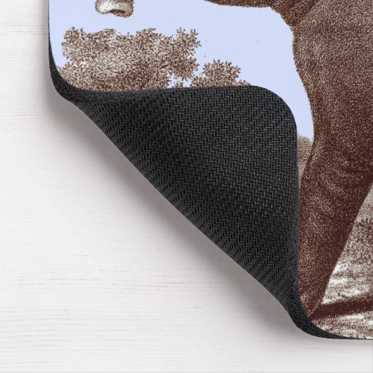 Malaysischer Tapir in einem Landschaftshintergrund Mousepad (Ecke)