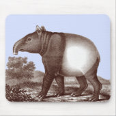Malaysischer Tapir in einem Landschaftshintergrund Mousepad (Vorne)