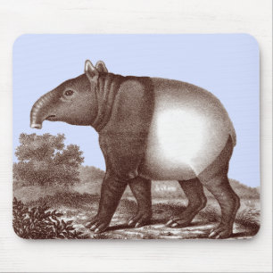 Malaysischer Tapir in einem Landschaftshintergrund Mousepad