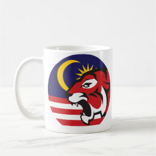 Malaysischer Tiger malaysischer Nationaltier Kaffeetasse