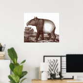 Malaysisches Tapir in einer Landschaft aus der Ant Poster (Heimbüro)