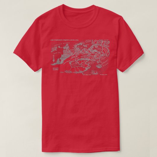 Malazan Seven Cities Map White Design T-Shirt (Design vorne)